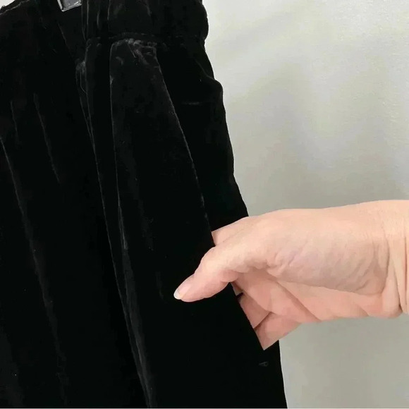 NWT Eileen Fisher Velvet Wide Leg Pants size Large - Picture 4 of 11